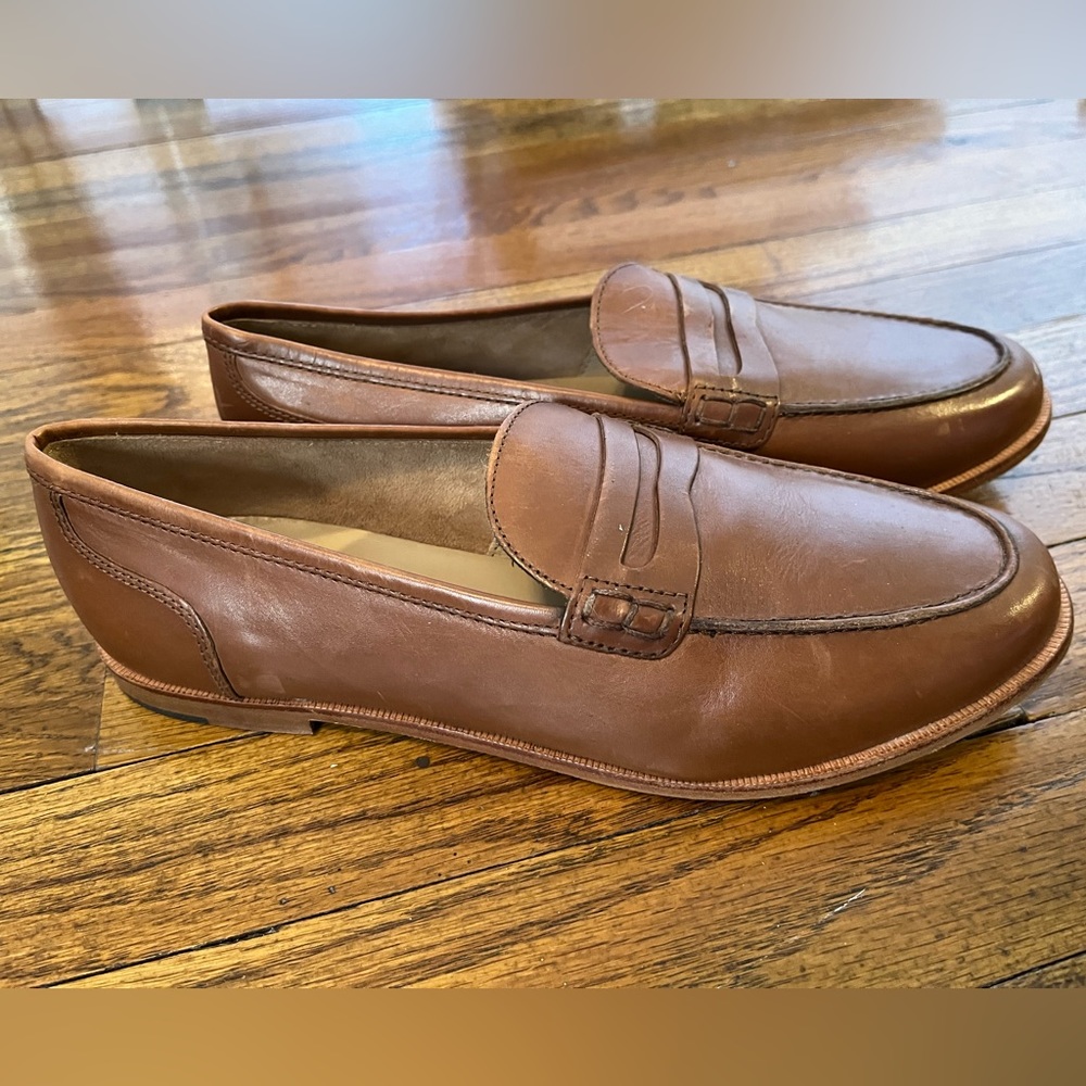 J Crew brown oxfords size Medium
